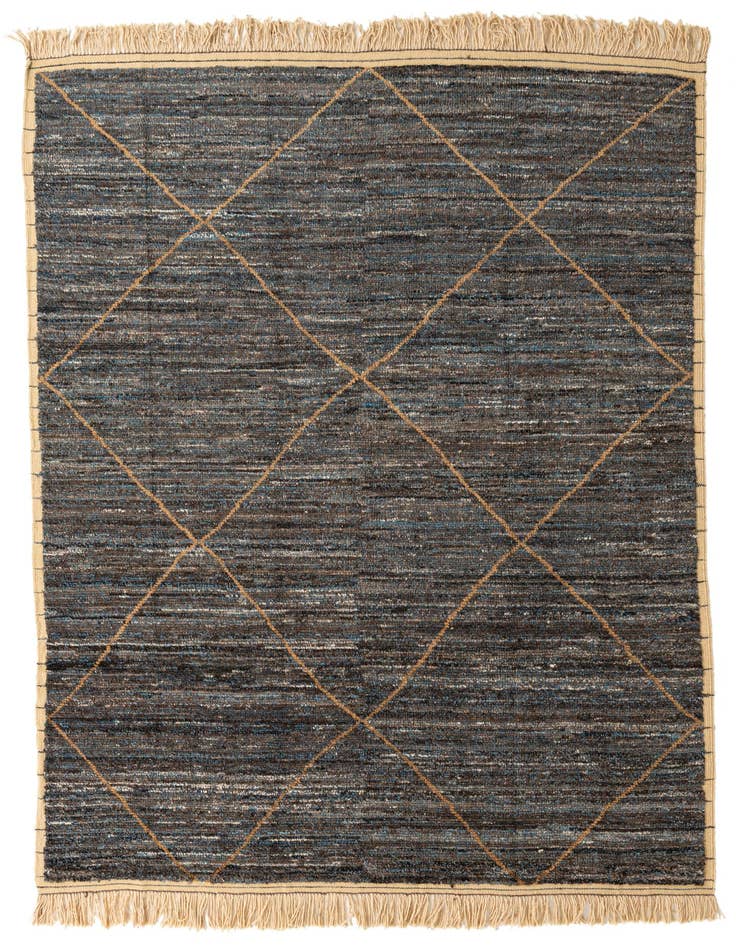 Detail image of 7' 10 x 10' 6 Hand Knotted Moroccan Wool Rug