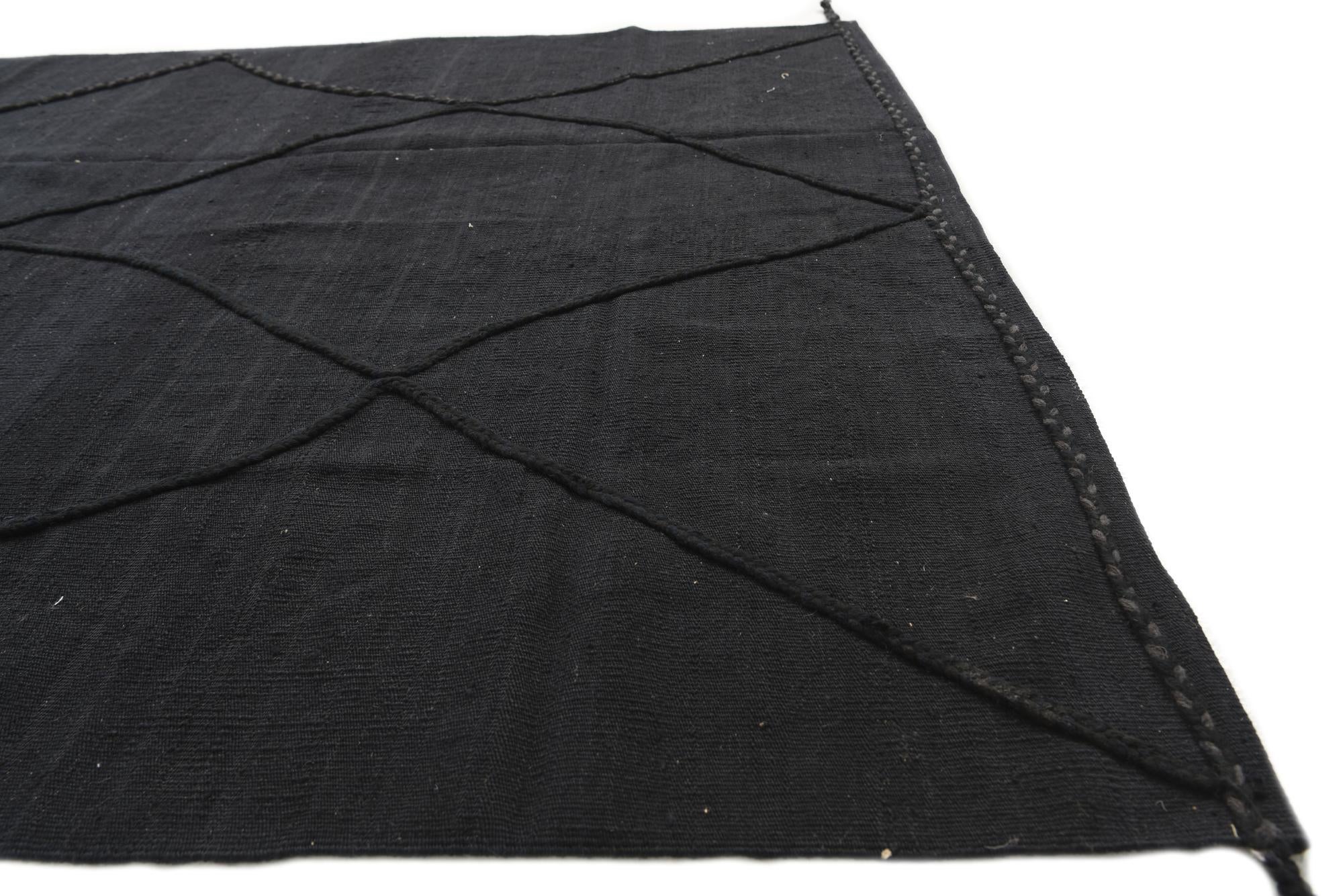 5' 8 x 8' Hand Knotted Moroccan Wool Rug