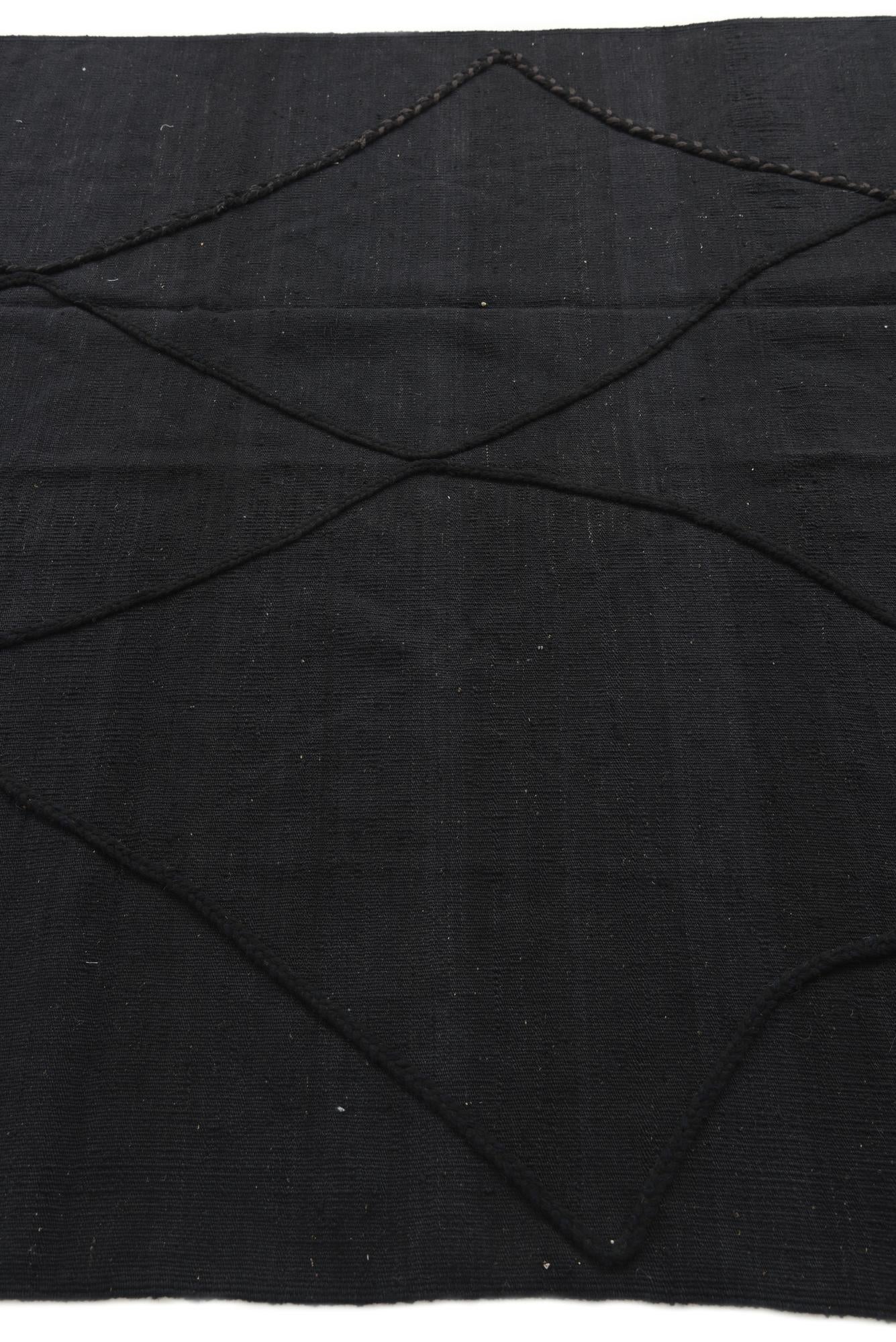 5' 8 x 8' Hand Knotted Moroccan Wool Rug