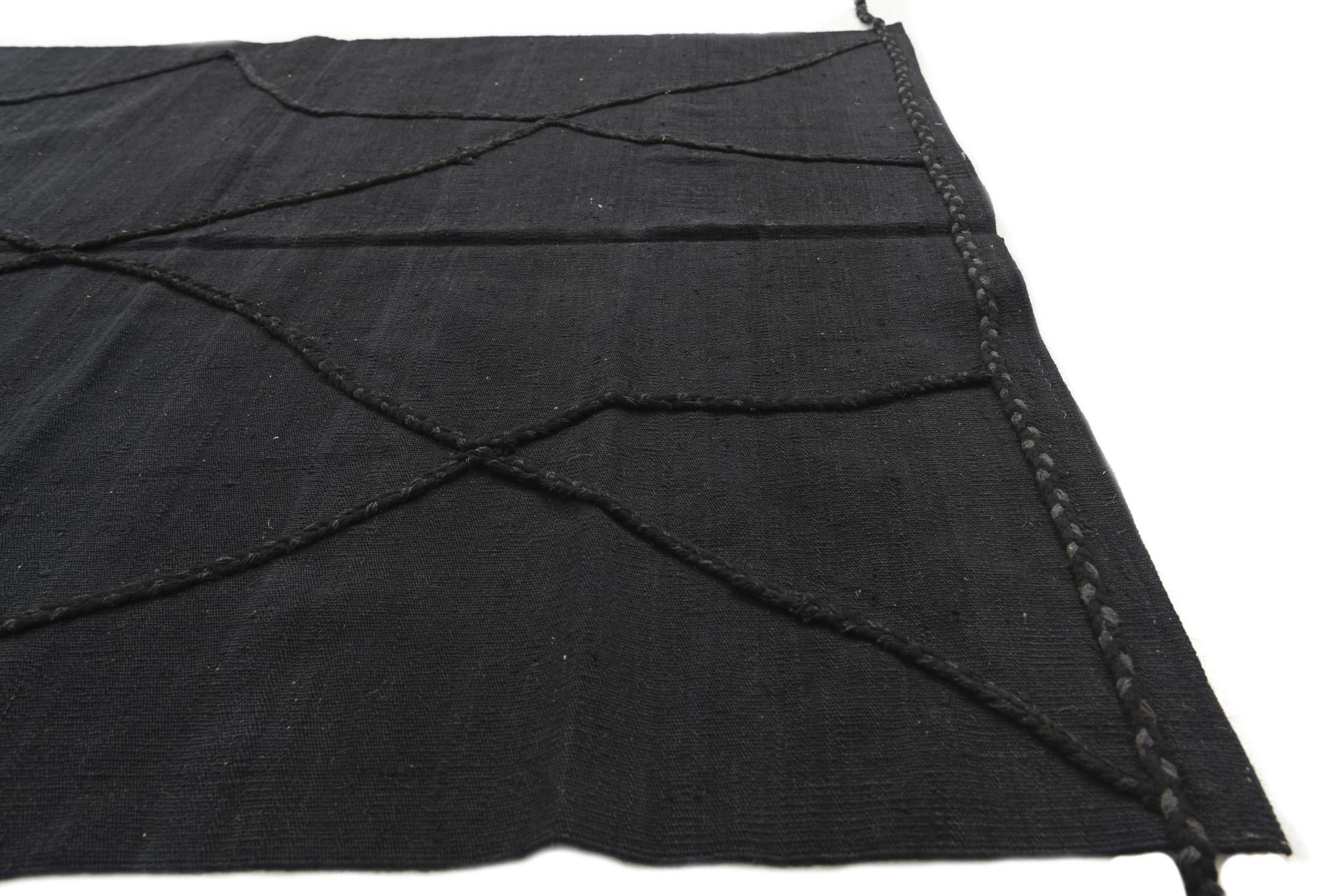 4' 10 x 6' 6 Hand Knotted Moroccan Wool Rug