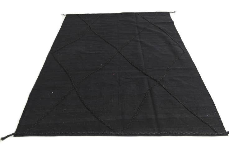 Detail image of 5' 6 x 7' 7 Hand Knotted Moroccan Wool Rug