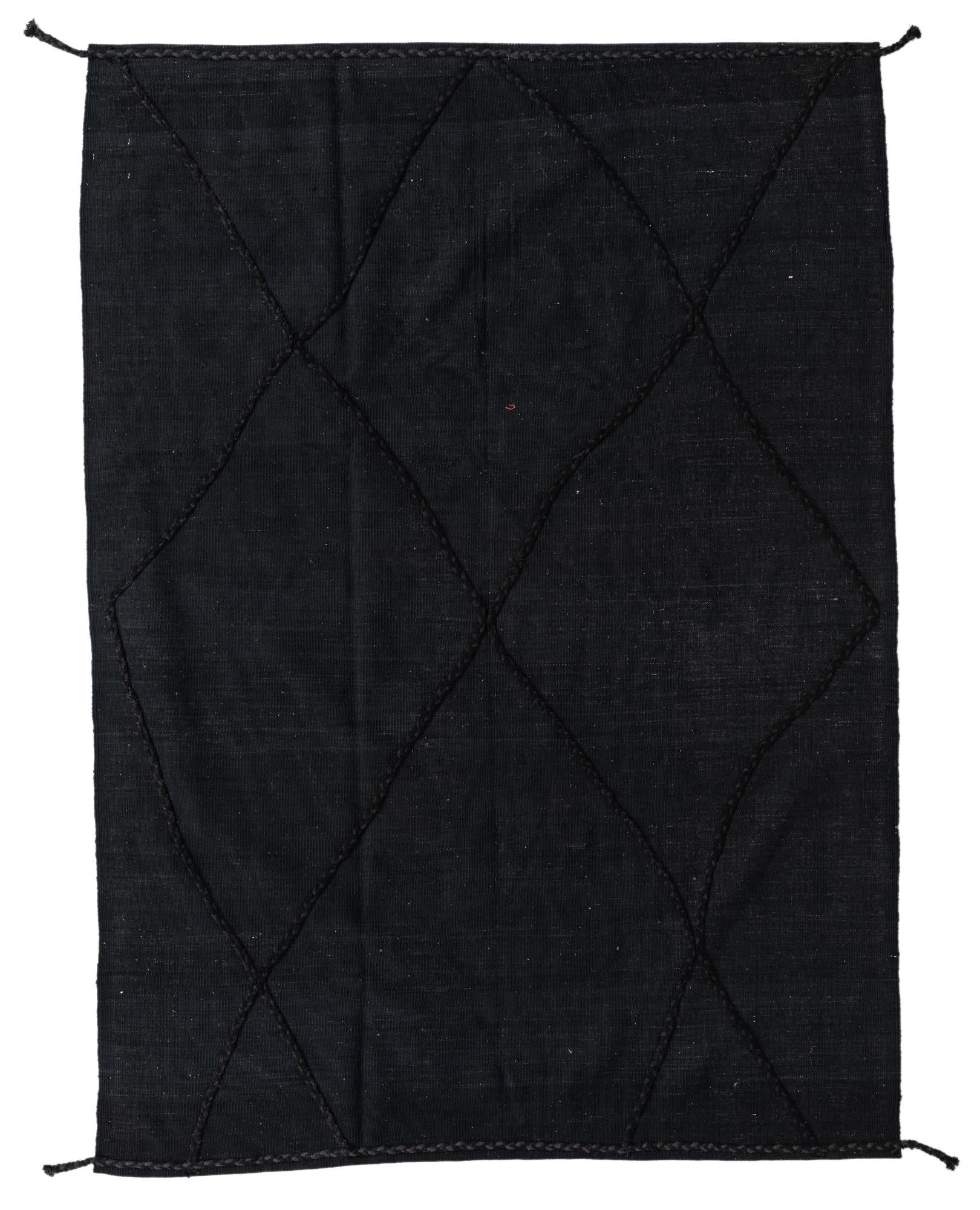 5' 6 x 7' 7 Hand Knotted Moroccan Wool Rug