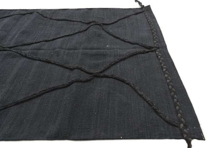 3' 5 x 5' Hand Knotted Moroccan Wool Rug