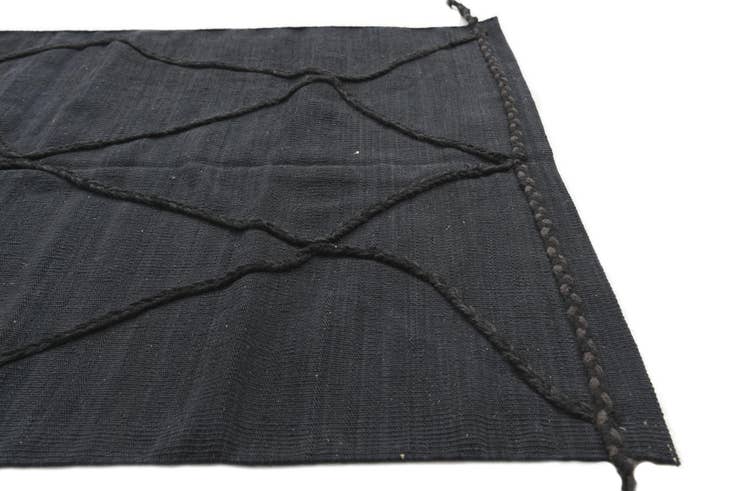 Detail image of 3' 5 x 5' Hand Knotted Moroccan Wool Rug