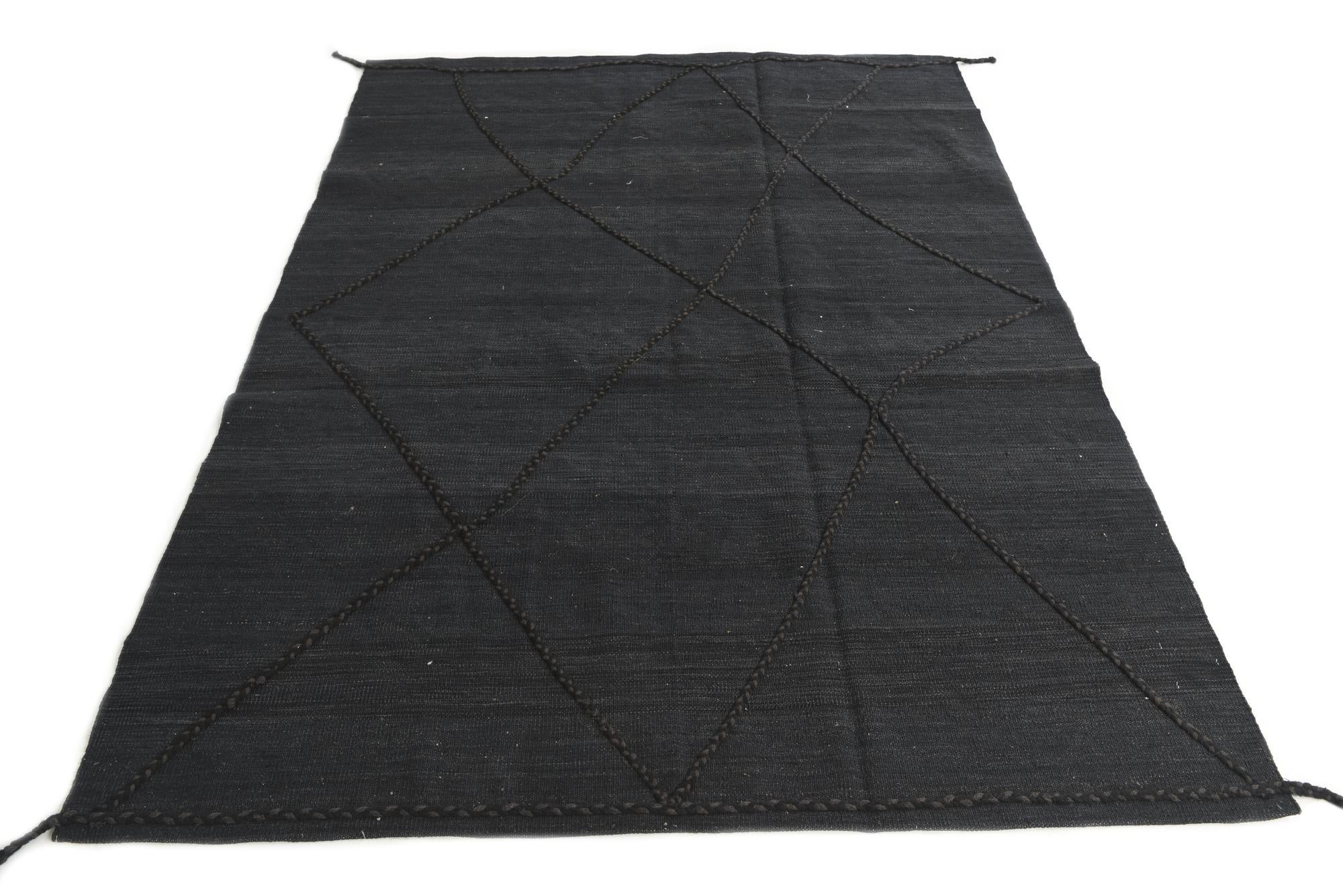 5' 8 x 7' 10 Hand Knotted Moroccan Wool Rug