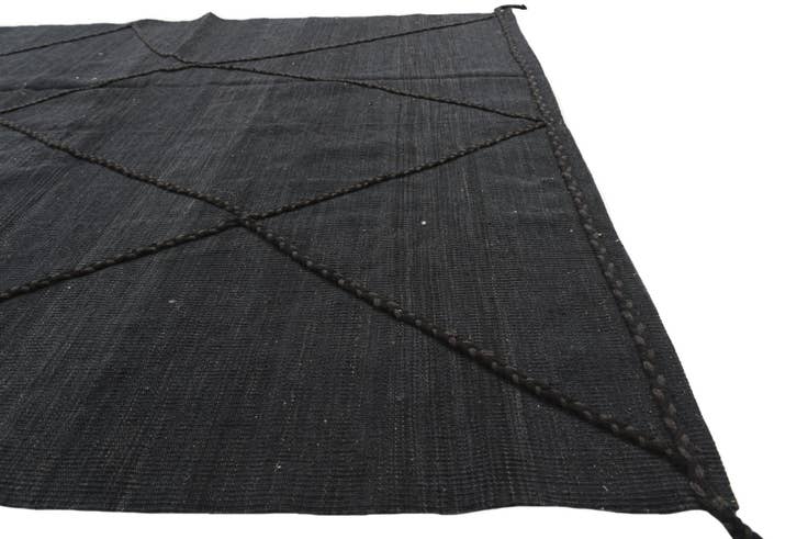 Detail image of 5' 8 x 7' 10 Hand Knotted Moroccan Wool Rug