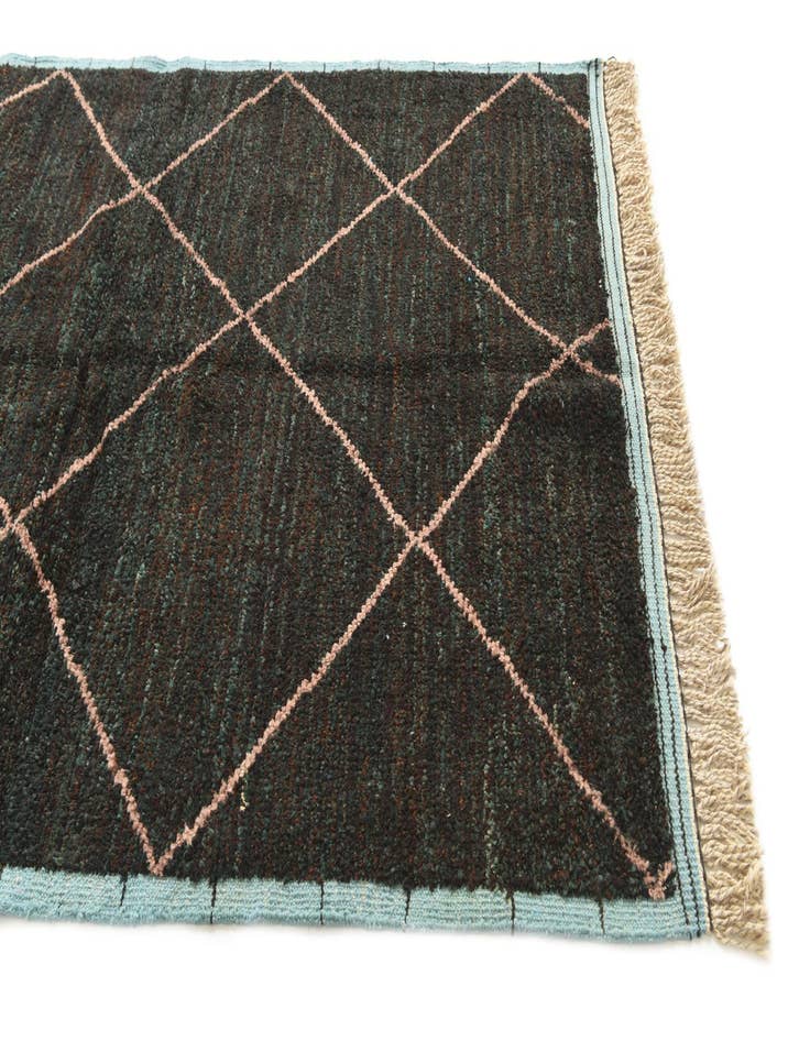Detail image of 5' 1 x 8' 5 Hand Knotted Moroccan Wool Rug