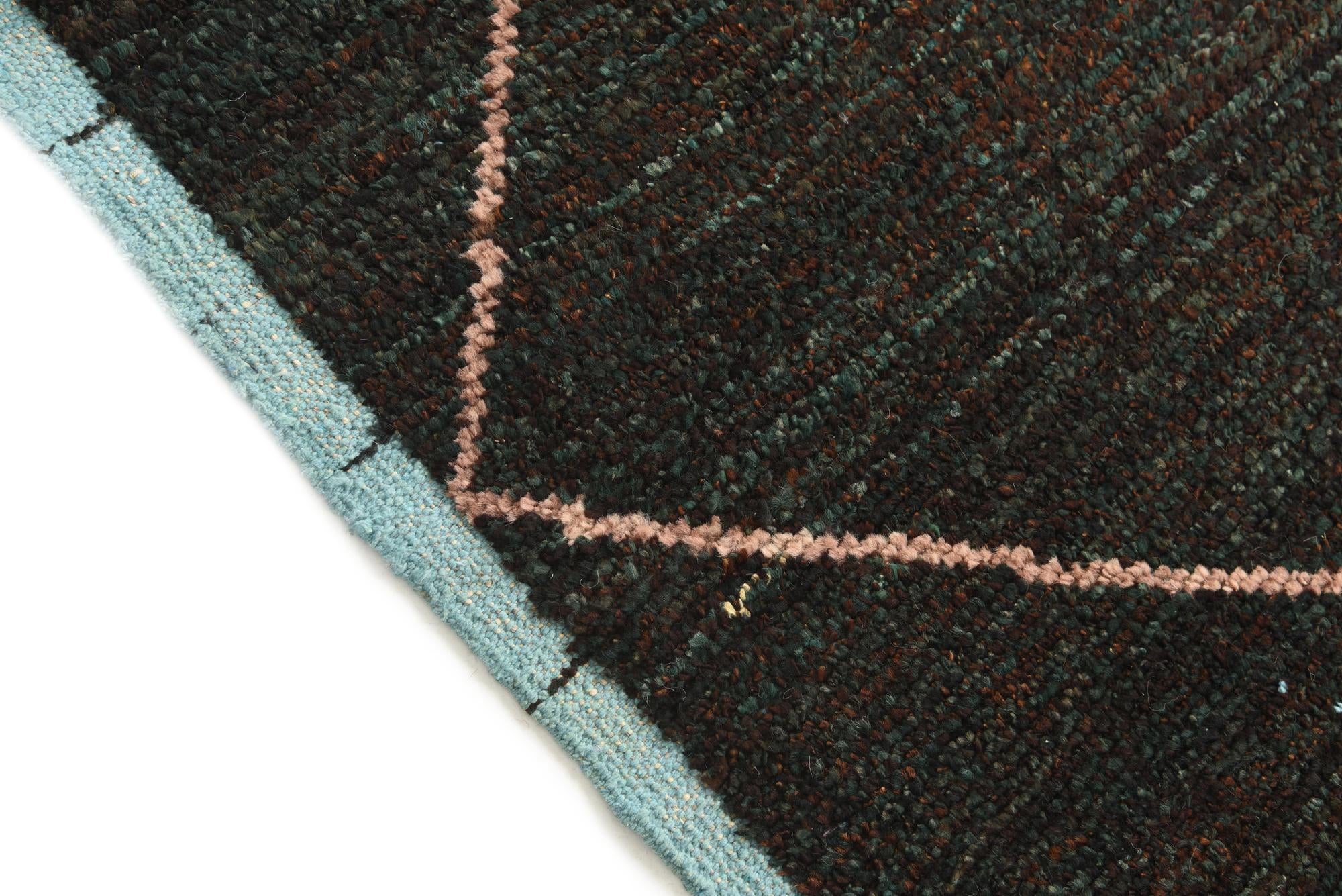 5' 1 x 8' 5 Hand Knotted Moroccan Wool Rug