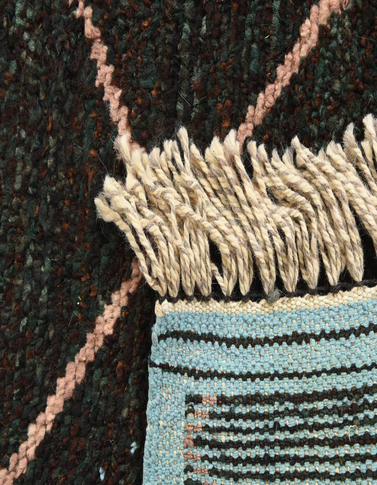 Detail image of 5' 1 x 8' 5  Hand Knotted Moroccan Wool Rug