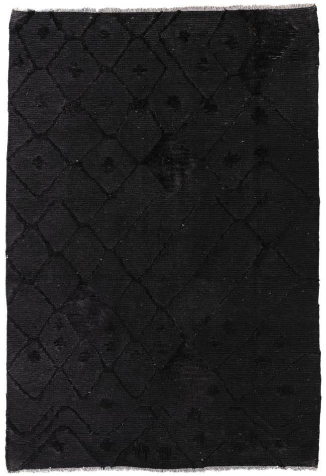Vue détaillée : 140cm x 205cm Noué main Marocain Tapis Laine