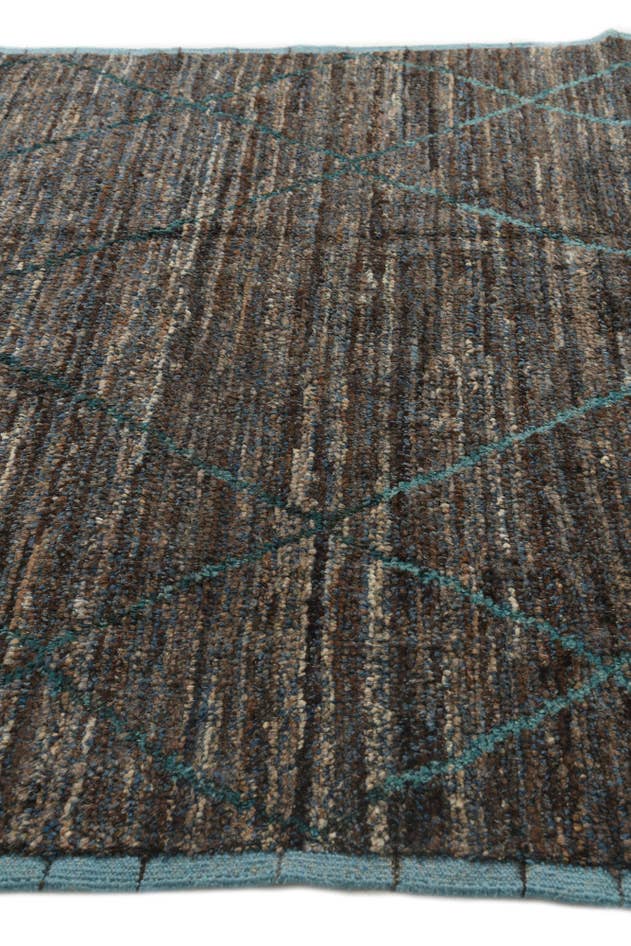 Detail image of 6' 1 x 9' 2 Hand Knotted Moroccan Wool Rug