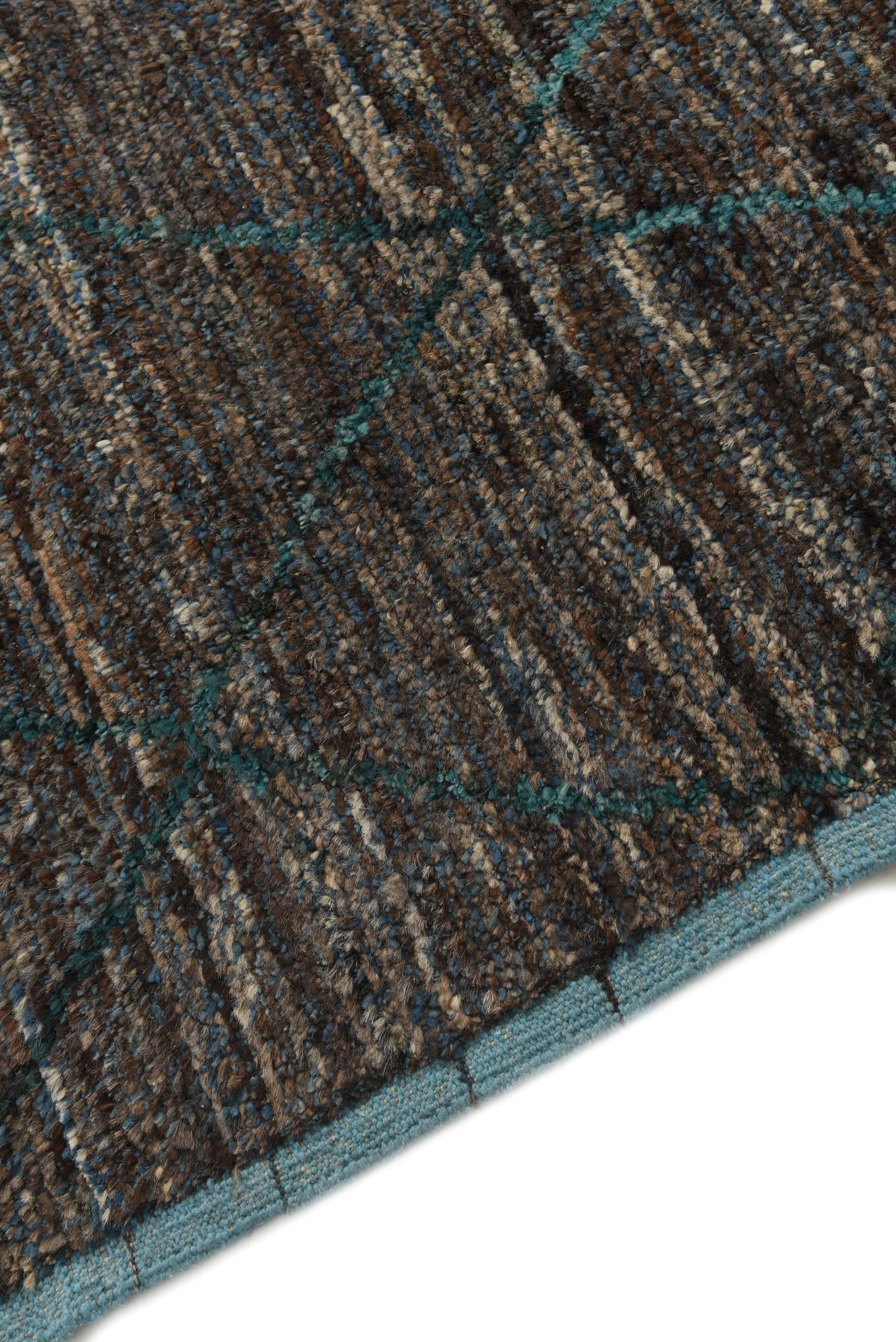 6' 1 x 9' 2 Hand Knotted Moroccan Wool Rug