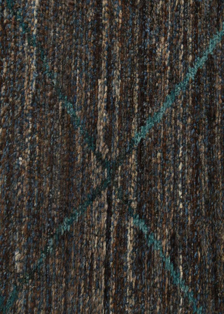 6' 1 x 9' 2 Hand Knotted Moroccan Wool Rug