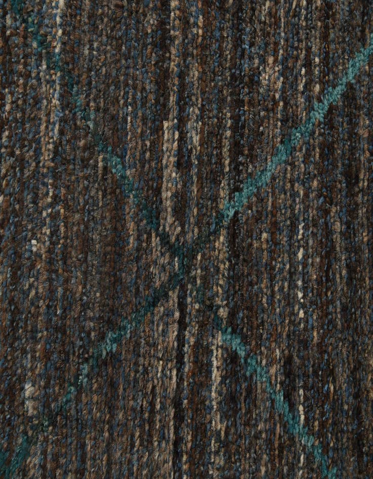 Detail image of 6' 1 x 9' 2  Hand Knotted Moroccan Wool Rug