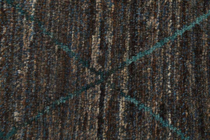 6' 1 x 9' 2 Hand Knotted Moroccan Wool Rug