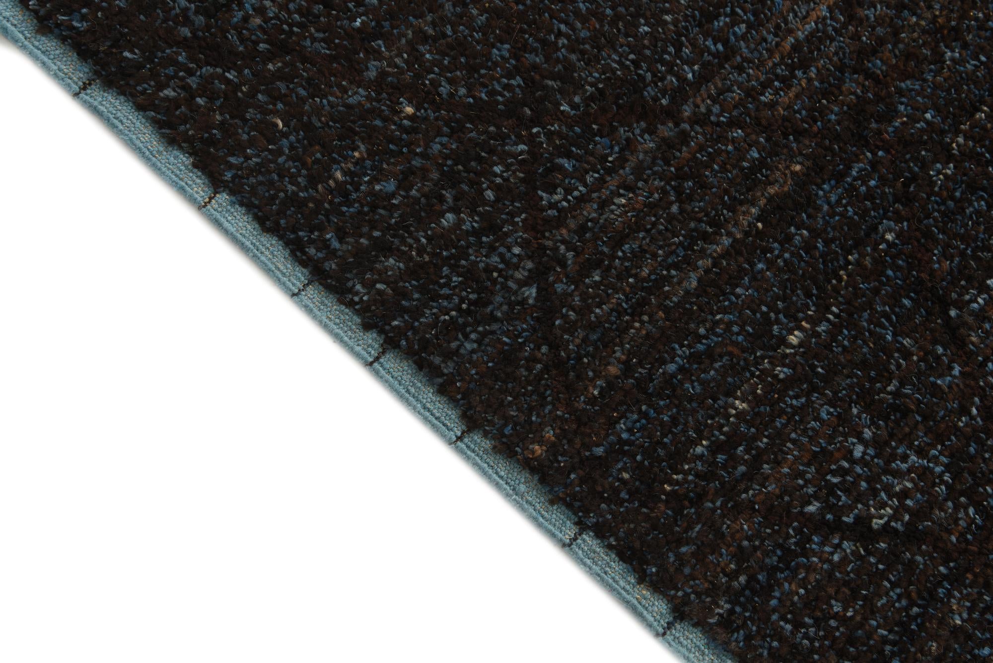 6' 1 x 9' 5 Hand Knotted Moroccan Wool Rug