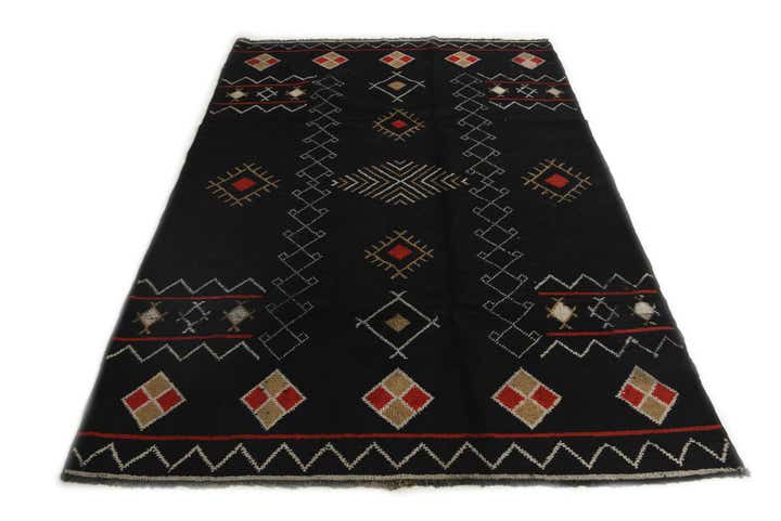 6' 5 x 9' 3 Hand Knotted Moroccan Wool Rug