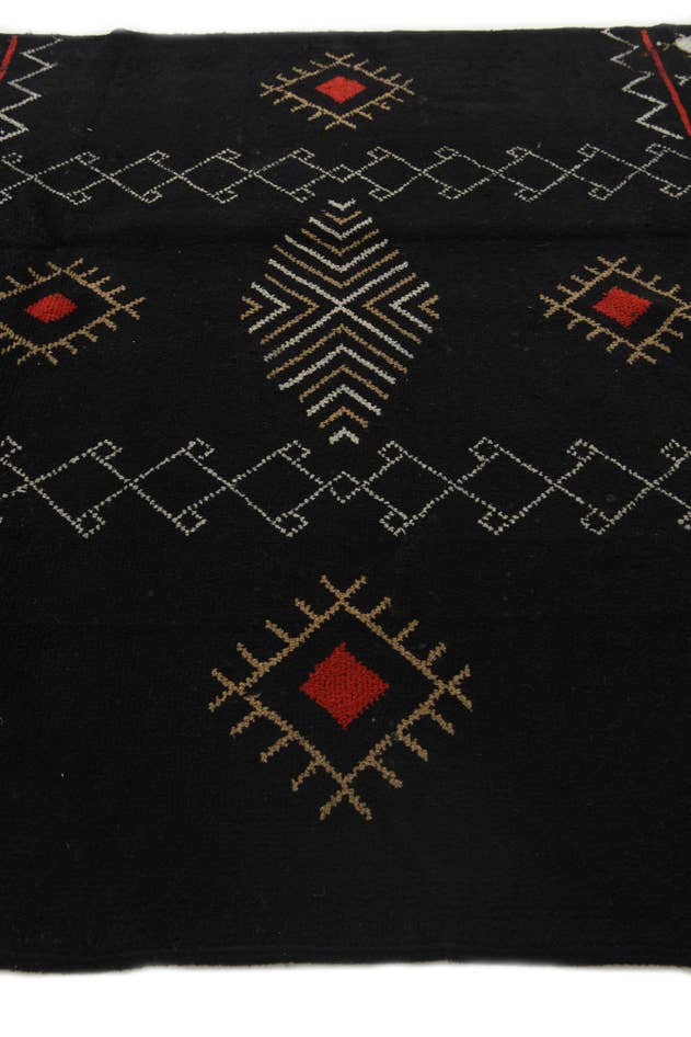 Detail image of 6' 5 x 9' 3 Hand Knotted Moroccan Wool Rug