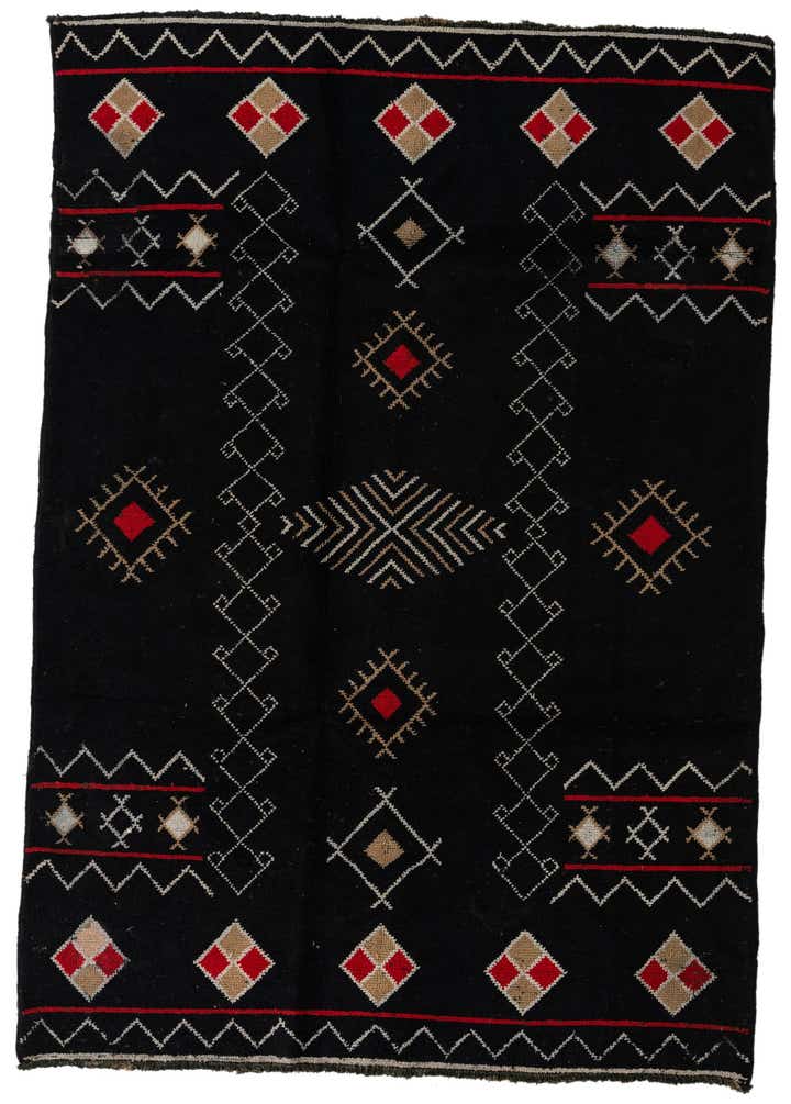 6' 5 x 9' 3 Hand Knotted Moroccan Wool Rug