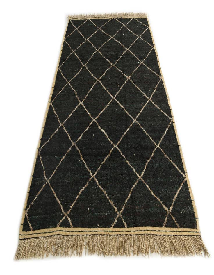 Detail image of 6' 1 x 9' 6  Hand Knotted Moroccan Wool Rug