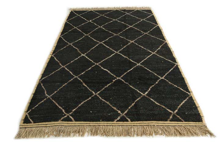 6' 1 x 9' 6 Hand Knotted Moroccan Wool Rug