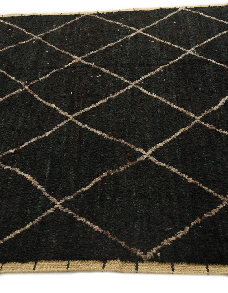 Detail image of 6' 1 x 9' 6  Hand Knotted Moroccan Wool Rug