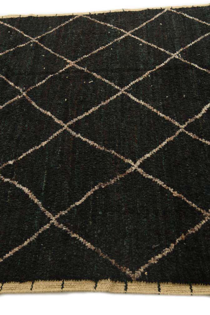 6' 1 x 9' 6 Hand Knotted Moroccan Wool Rug