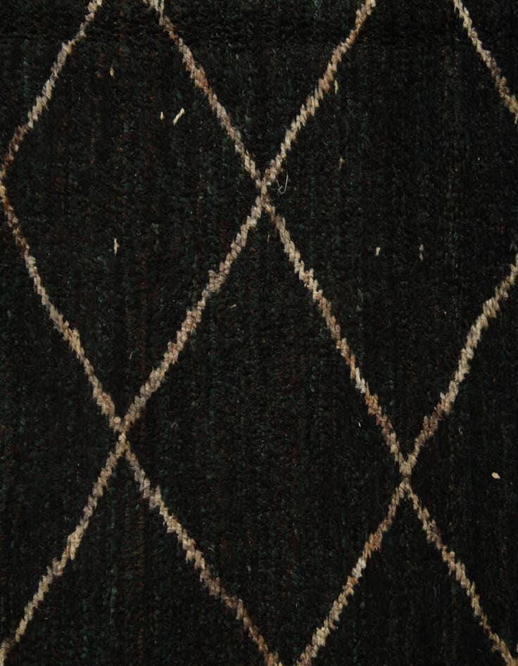 Detail image of 6' 1 x 9' 6  Hand Knotted Moroccan Wool Rug