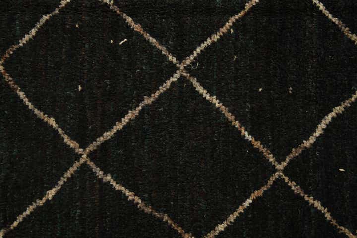 6' 1 x 9' 6 Hand Knotted Moroccan Wool Rug
