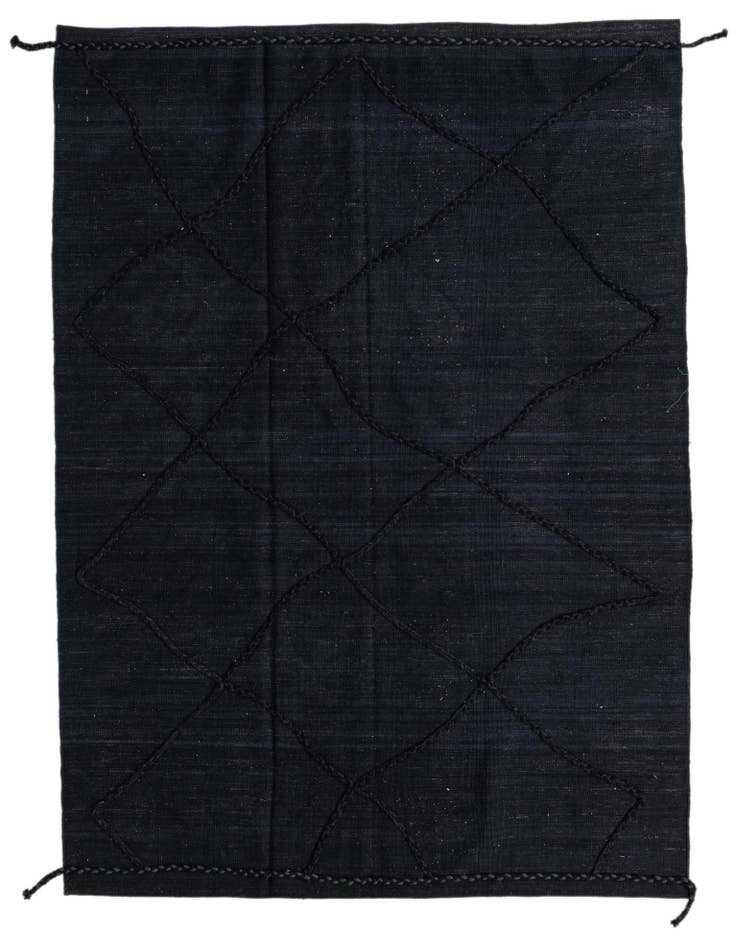 Detail image of 5' 8 x 8' Hand Knotted Moroccan Wool Rug