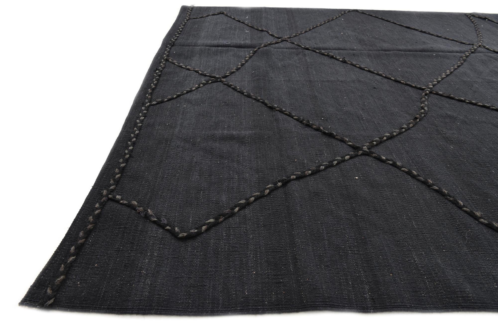 5' 9 x 7' 11 Hand Knotted Moroccan Wool Rug