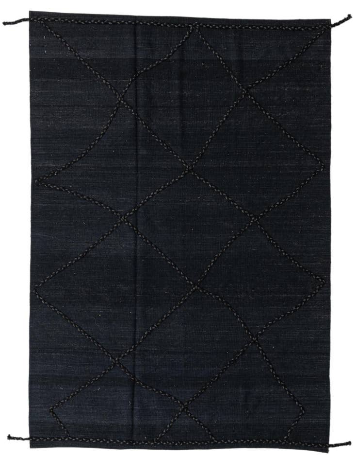 Detail image of 5' 9 x 7' 11 Hand Knotted Moroccan Wool Rug