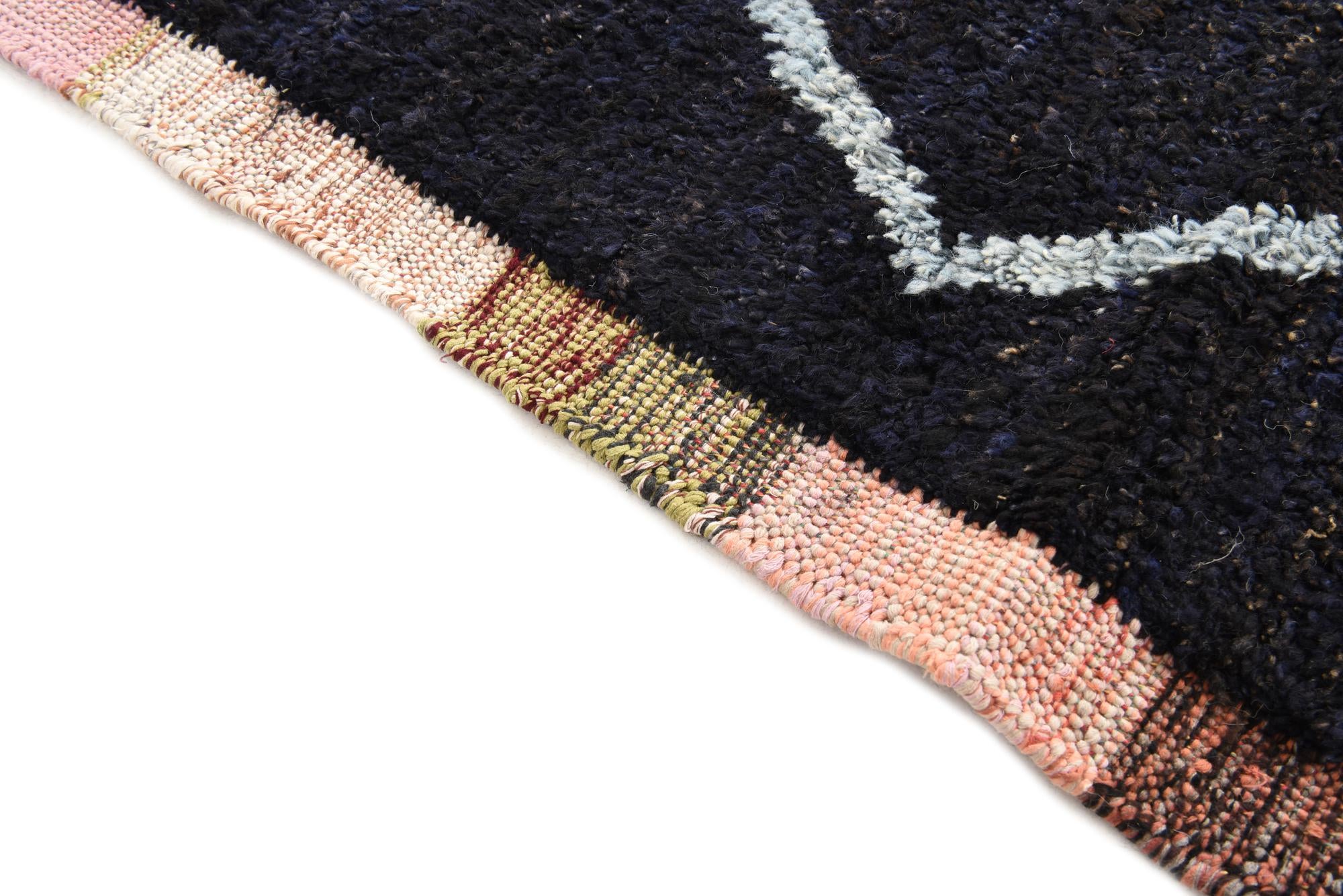 8' 2 x 10' 5 Hand Knotted Moroccan Wool Rug