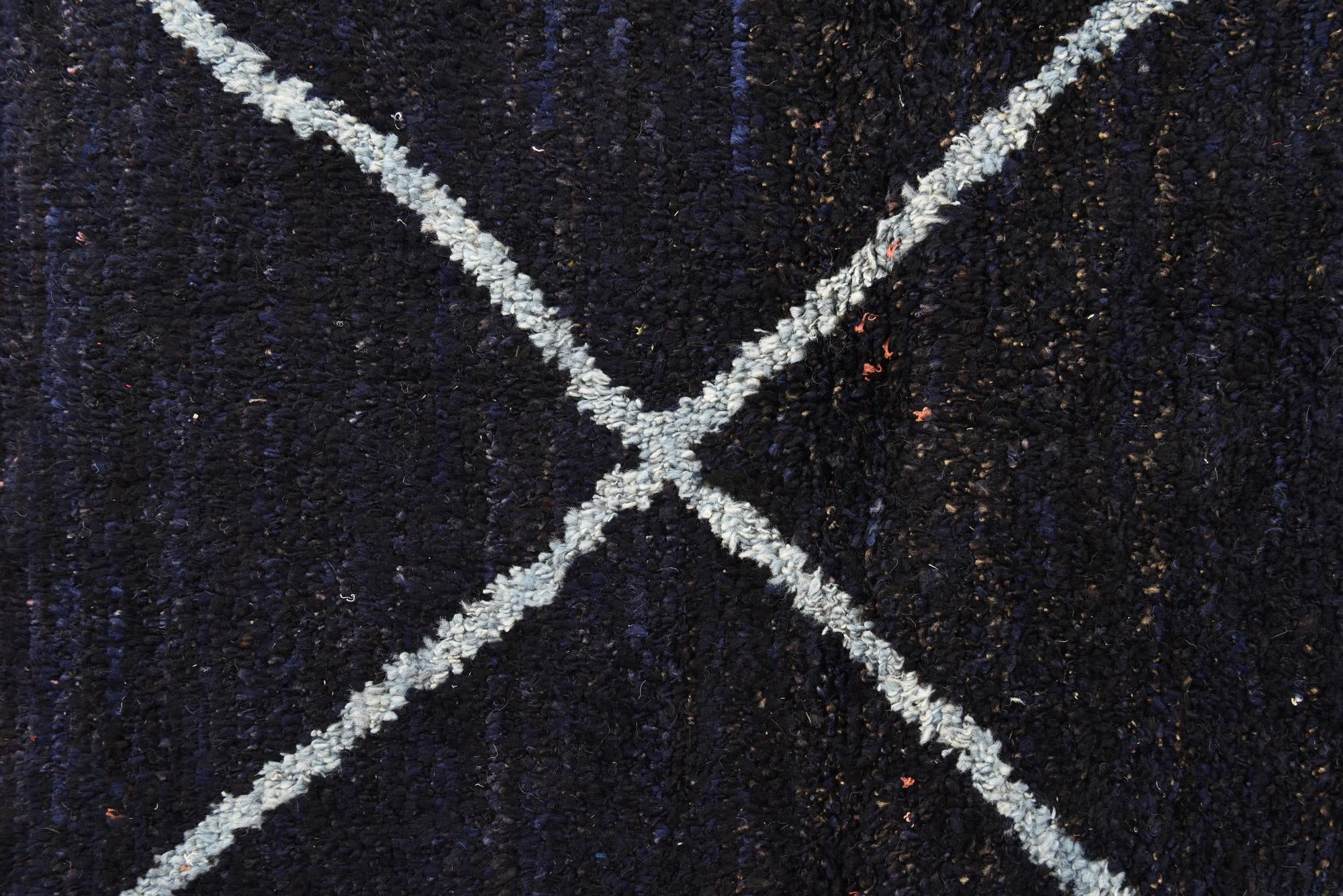 8' 2 x 10' 5 Hand Knotted Moroccan Wool Rug