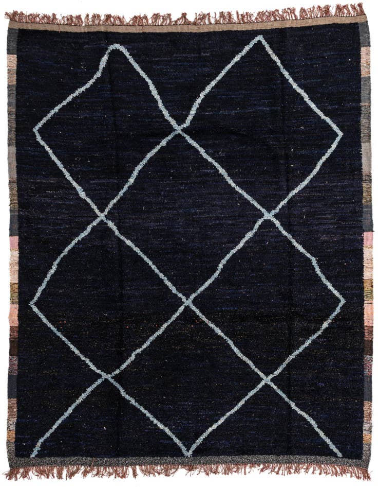 Detail image of 8' 2 x 10' 5 Hand Knotted Moroccan Wool Rug