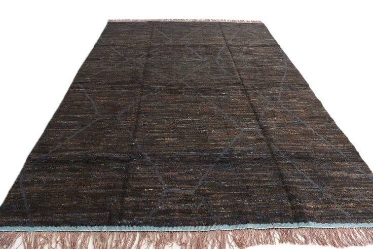 Detail image of 8' 10 x 12' 7 Hand Knotted Moroccan Wool Rug