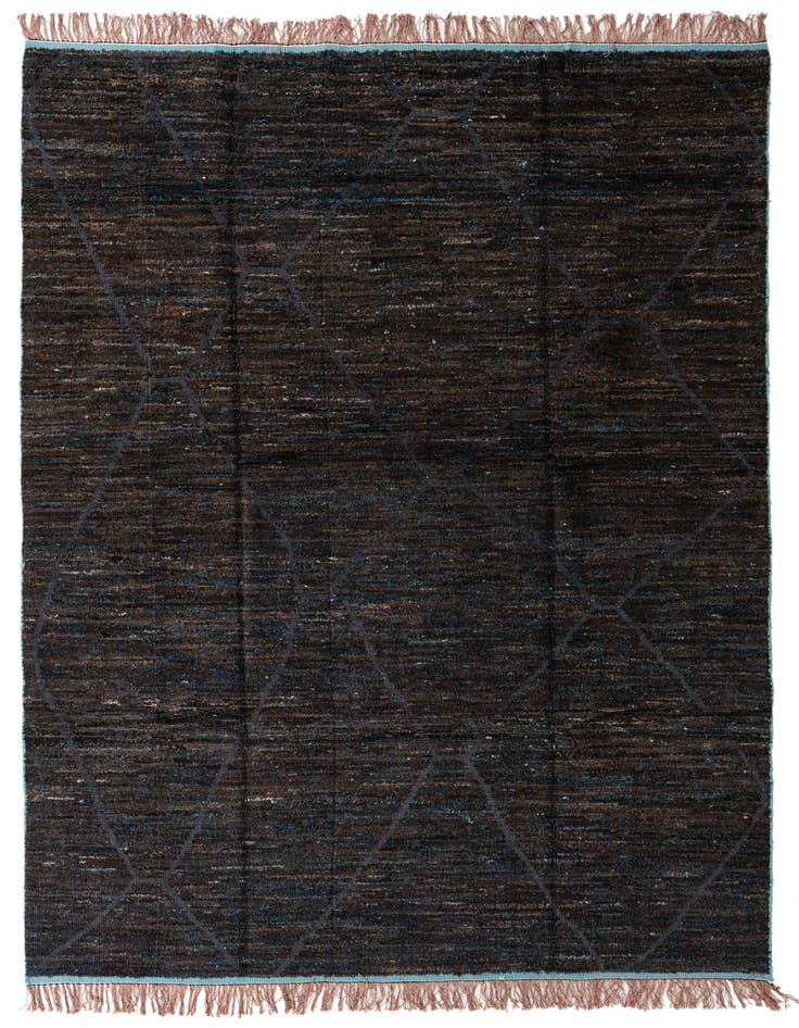 Detail image of 8' 10 x 12' 7 Hand Knotted Moroccan Wool Rug
