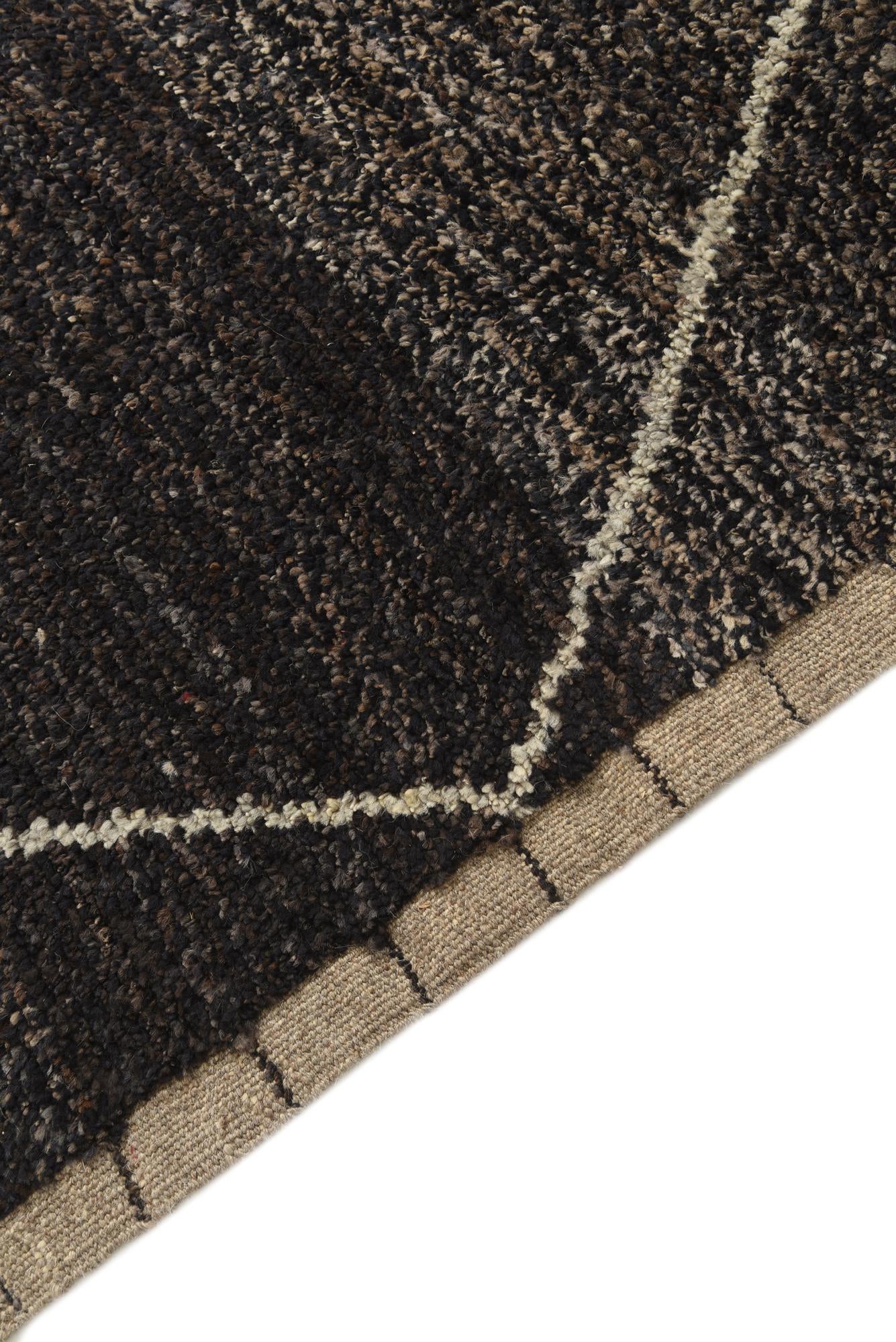 6' x 9' 2 Hand Knotted Moroccan Wool Rug
