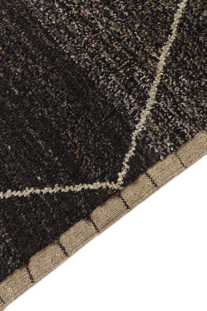 6' x 9' 2 Hand Knotted Moroccan Wool Rug