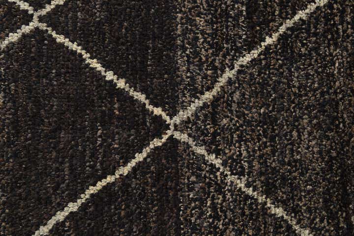 6' x 9' 2 Hand Knotted Moroccan Wool Rug