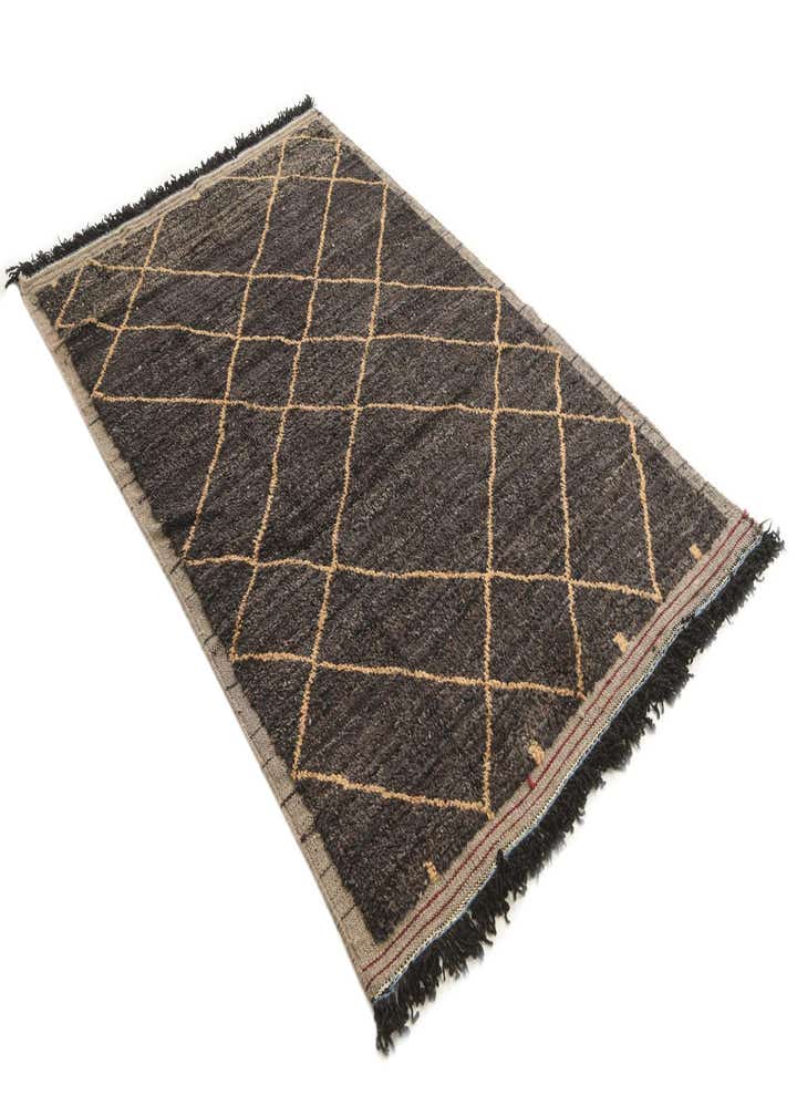 5' 2 x 7' 10 Hand Knotted Moroccan Wool Rug