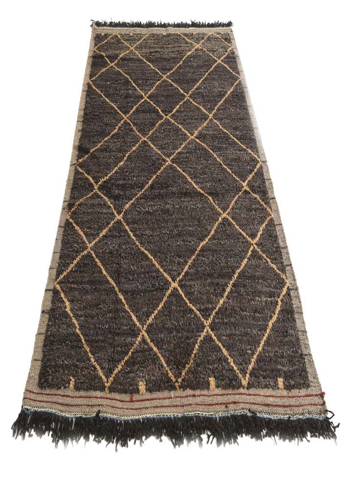 5' 2 x 7' 10 Hand Knotted Moroccan Wool Rug