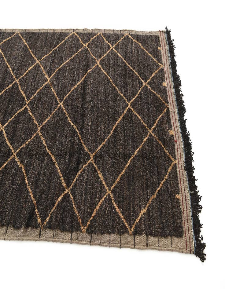 Detail image of 5' 2 x 7' 10 Hand Knotted Moroccan Wool Rug