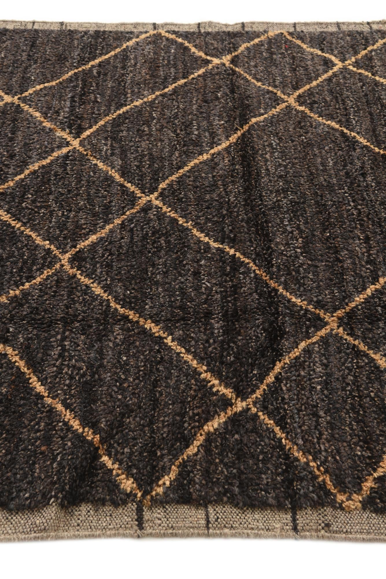 5' 2 x 7' 10 Hand Knotted Moroccan Wool Rug
