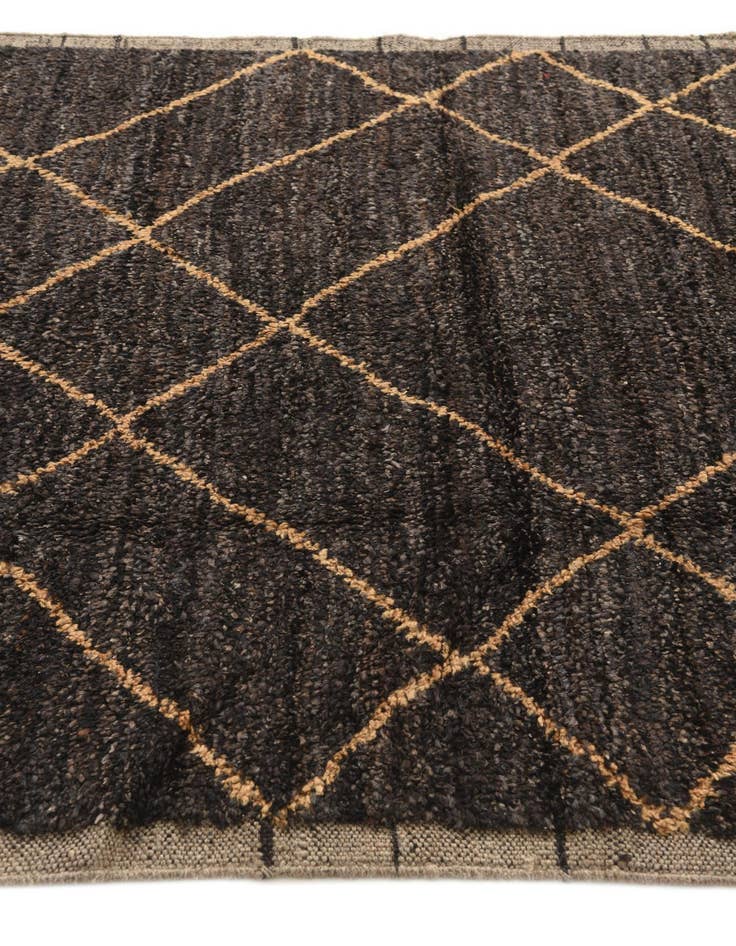 Detail image of 5' 2 x 7' 10 Hand Knotted Moroccan Wool Rug