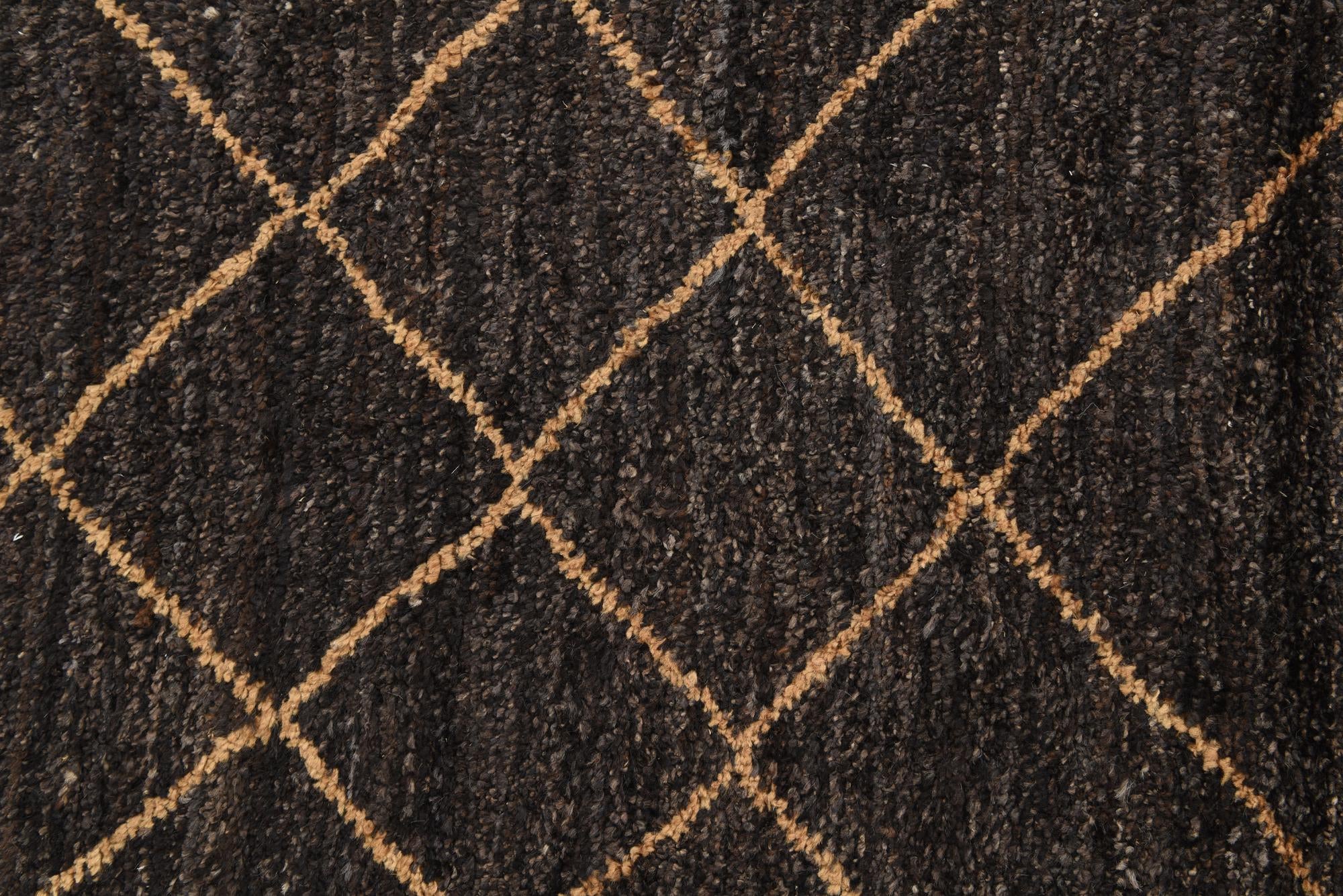5' 2 x 7' 10 Hand Knotted Moroccan Wool Rug