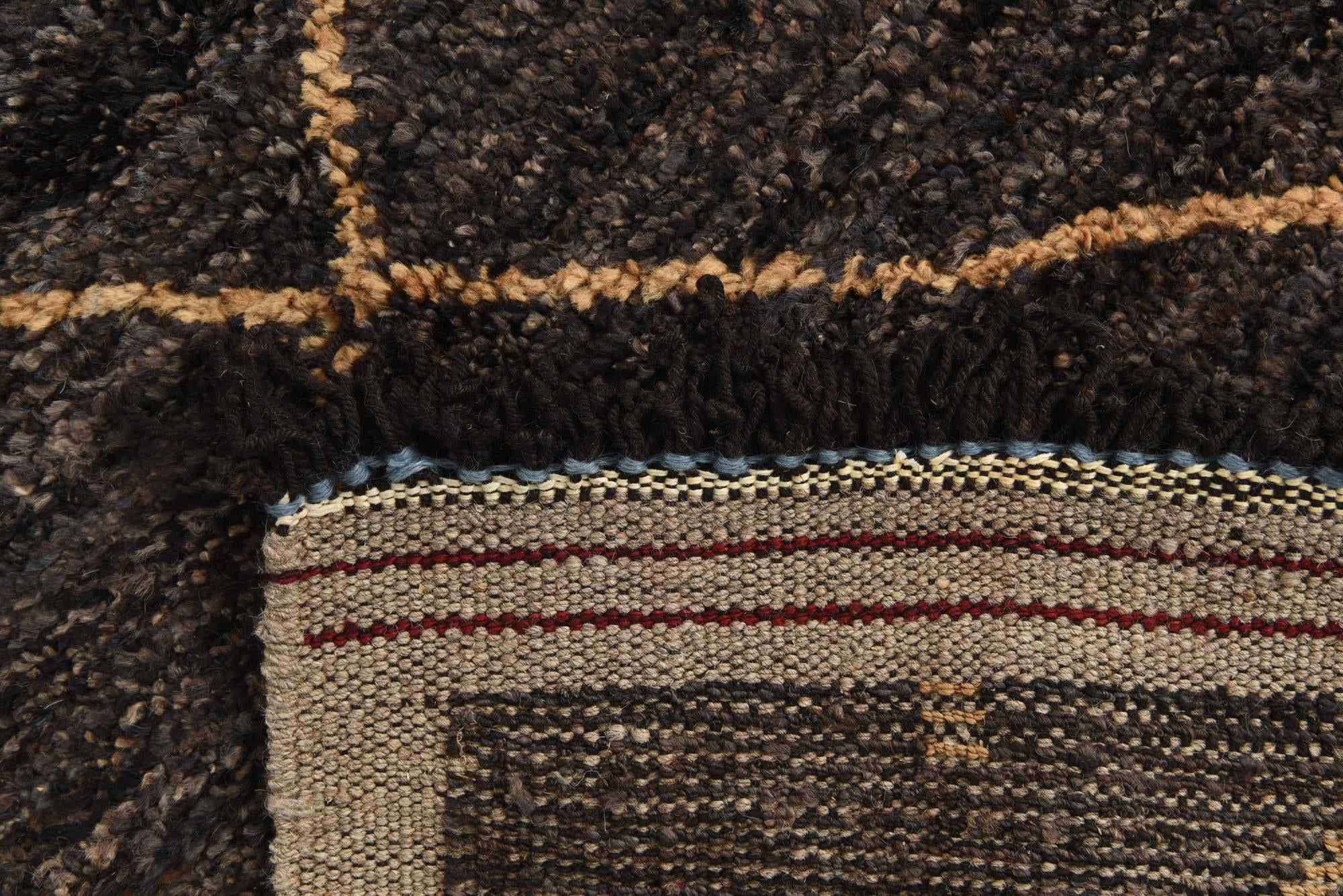 5' 2 x 7' 10 Hand Knotted Moroccan Wool Rug
