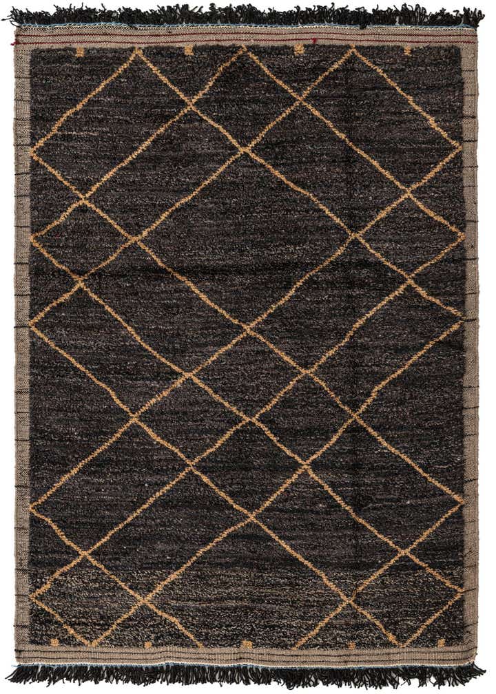 5' 2 x 7' 10 Hand Knotted Moroccan Wool Rug