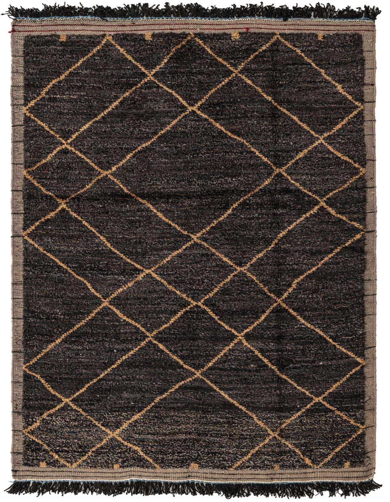 5' 2 x 7' 10 Hand Knotted Moroccan Wool Rug