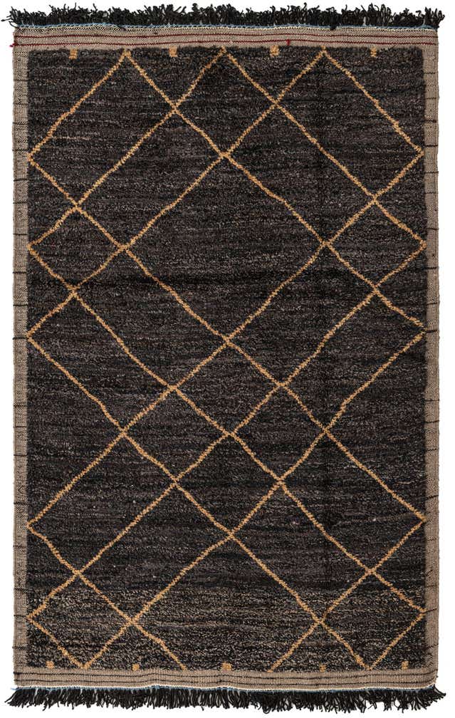 5' 2 x 7' 10 Hand Knotted Moroccan Wool Rug